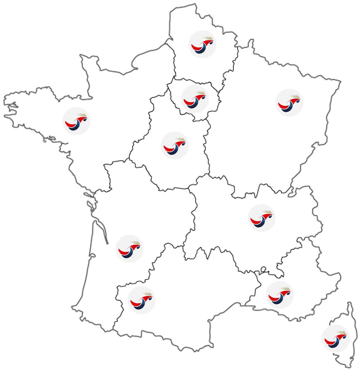 Carte TGBT France